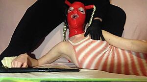 Keeping this skinny whore gagging 😈