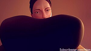 futa milf deeply feeds her starving boy with intense emotion