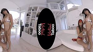 i explore virtual taboo with just the girls around