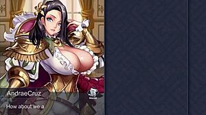 caressing and sucking tenkas' massive big tits