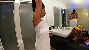 Three hotties prepare for orgy.