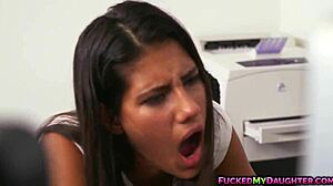 tiny victoria valencia handles a huge hard cock in hardcore action