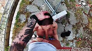 Outdoor Anal Sex With Tattooed German MILF