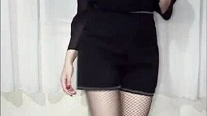 asmr perfect brazilian teen striptease with monster cock fucking