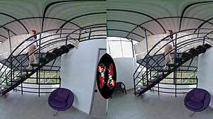 adorable latina feels intense pleasure in vr fuck