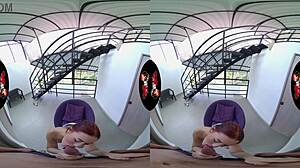 adorable latina feels intense pleasure in vr fuck