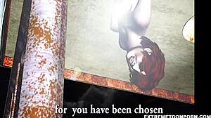 3D Vampire Vixen Riding Horny Stud's Cock