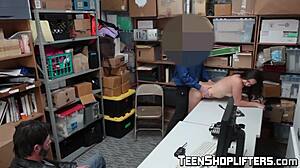 i watched geneva king get facialized after police dick penetration at work