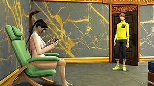 Tror du kan håndtere en japansk stedmor der masserer sin stedsøn i sin nye salon? Fortæl mig hvordan du ville føle!