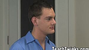 aidan chase and dayn murphy feel intense pleasure in classroom anal fuck