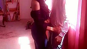 Milf Visited By Her Favorite Young Man She Starts Dancing And Twerking Her Nice Ass And Gives Deepthroat To His Long Dick