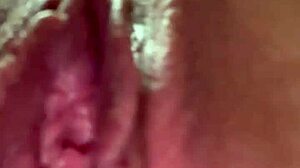 Liza virgin wants to sit on your face and pee with close-up homemade masturbation