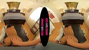 Vrconk's sexy young black teen riding hard in cowgirl