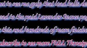 Wednesday Addams makeup ødelagt af hardcore throatpie