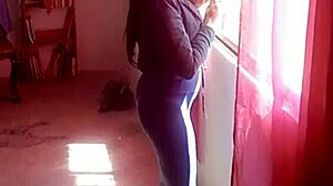 Milf Visited By Her Favorite Young Man She Starts Dancing And Twerking Her Nice Ass And Gives Deepthroat To His Long Dick