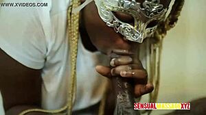 Hey, wanna see a hot ebony babe ride cock after a steamy massage?