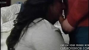 Submissive Chubby Woman Enjoys Deepthroating