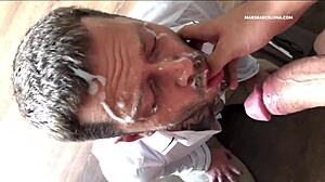 epic tale of a massive cumshot covering my face from huge dick