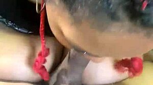 Horny redhead sucks big cock for bitcoin reward