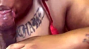 Horny redhead sucks big cock for bitcoin reward