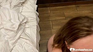 My New Girlfriend Wants Her Daily Dose of Cock with Homemade Blowjob and Sucking