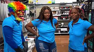 lesbian wally world workers masturbate outdoors in public