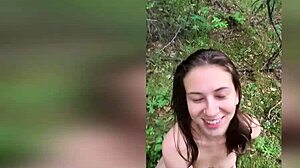 we're a couple having real outdoor sex in the forest
