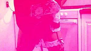 The Latina maid seduces her master to fuck the tied-up model