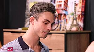 fragile teen gets anal sex on the couch