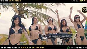 Wow, blonde can't get enough of sucking that big latina ass!