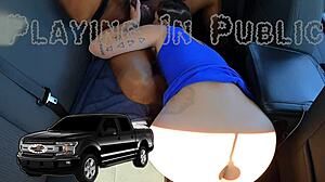 Ella Sucks and Fucks Big Black Cock in Truck