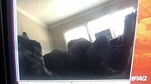 Young Girl Rides Cock on Hairy Sofa