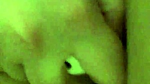 fucking my pierced pussy in crotchless panties with vibrator to loud orgasm