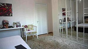 Latina Erikabee Strips in Red Lingerie