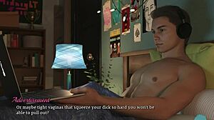 Dreamland 01 - Naked Cute Blonde in Lingerie on Bed for POV Close-Up Action.