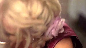 blonde couple in fantasy erotic scene