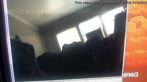 Young Girl Rides Cock on Hairy Sofa