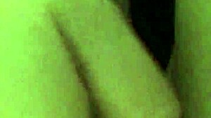 fucking my pierced pussy in crotchless panties with vibrator to loud orgasm