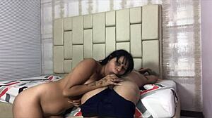 Continuation of cleaning our house and since we're alone my stepbrother and I started getting affectionate in bed