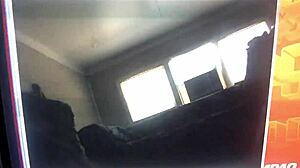 Young Girl Rides Cock on Hairy Sofa