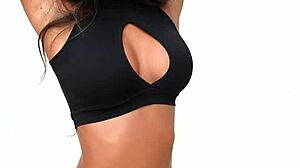 in this story, tanned ebony babe putri cinta slowly opens her tiny pussy