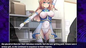 Magical girl Celesphonia gets bound for blowbang in hentai.