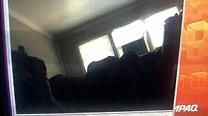 Young Girl Rides Cock on Hairy Sofa
