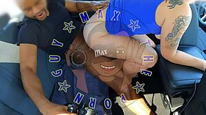 Ella Sucks and Fucks Big Black Cock in Truck