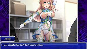 Magical girl Celesphonia gets bound for blowbang in hentai.