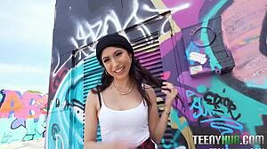 Penelope Woods Gets Blowjob in Garage POV