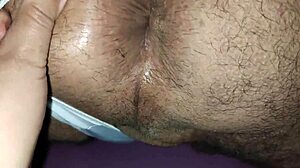 Homemade Toy Session with 28cm Strapon