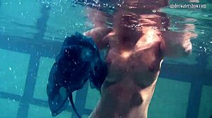 Blonde Feher's Firm Tits Shine Underwater