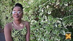 Nathou, Guadeloupe Beauty, Craves Wild Interracial Action Now!