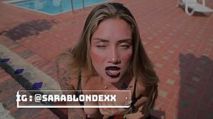 Rubia latina haciendo ahegao para un show privado en chaturbate